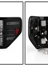 Spyder Auto LED Black Tail Lights for Ford F-150 Styleside 2009-2010, ALT-YD-FF15009-LED-BK                                     - ALT-YD-FF15009-LED-BK - Image 2