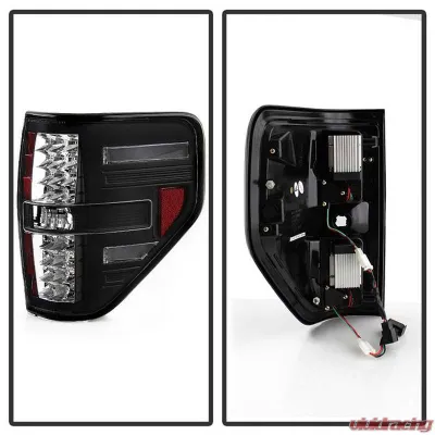 Spyder Auto LED Black Tail Lights for Ford F-150 Styleside 2009-2010, ALT-YD-FF15009-LED-BK - ALT-YD-FF15009-LED-BK