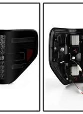 Spyder Auto Black Smoke LED Taillights for Ford F-150 2009-2014, Durable Design                                     - ALT-YD-FF15009-LED-BSM - Image 2