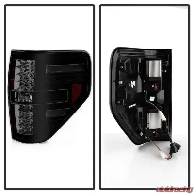 Spyder Auto Black Smoke LED Taillights for Ford F-150 2009-2014, Durable Design - ALT-YD-FF15009-LED-BSM