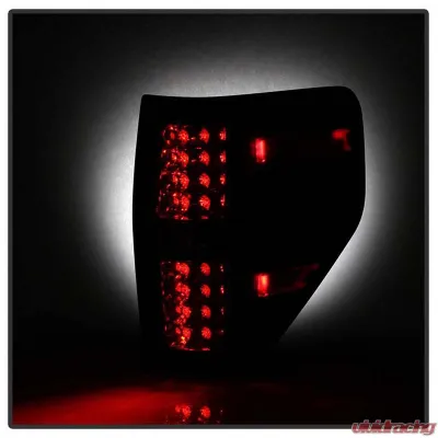 Spyder Auto Black Smoke LED Taillights for Ford F-150 2009-2014, Durable Design - ALT-YD-FF15009-LED-BSM