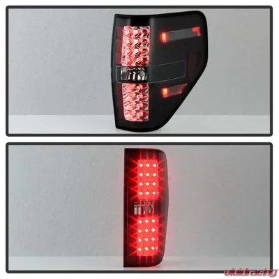 Spyder Auto Black Smoke LED Taillights for Ford F-150 2009-2014, Durable Design - ALT-YD-FF15009-LED-BSM