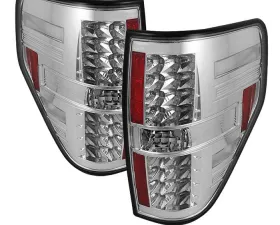 Spyder Auto LED Chrome Tail Lights for Ford F-150 Styleside 2009-2010