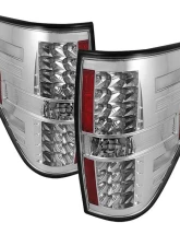 Spyder Auto LED Chrome Tail Lights for Ford F-150 Styleside 2009-2010                                     - ALT-YD-FF15009-LED-C - Image 9