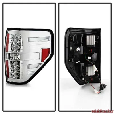 Spyder Auto LED Chrome Tail Lights for Ford F-150 Styleside 2009-2010 - ALT-YD-FF15009-LED-C