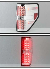 Spyder Auto LED Chrome Tail Lights for Ford F-150 Styleside 2009-2010                                     - ALT-YD-FF15009-LED-C - Image 8