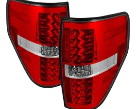 Spyder Auto LED Red/Clear Tail Lights for Ford F-150 Styleside 2009-2010