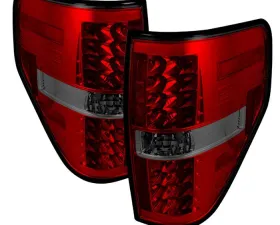 Spyder Auto Red Smoke LED Taillights for Ford F-150 2009-2014, Custom Fit, Durable Design