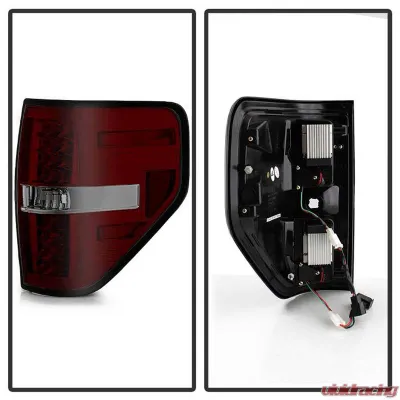 Spyder Auto Red Smoke LED Taillights for Ford F-150 2009-2014, Custom Fit, Durable Design - ALT-YD-FF15009-LED-RS