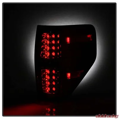 Spyder Auto Red Smoke LED Taillights for Ford F-150 2009-2014, Custom Fit, Durable Design - ALT-YD-FF15009-LED-RS