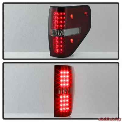 Spyder Auto Red Smoke LED Taillights for Ford F-150 2009-2014, Custom Fit, Durable Design - ALT-YD-FF15009-LED-RS