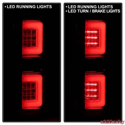 Spyder Auto LED Tail Lights Red Clear for Ford F-150 2009-2014 Version 2 Light Bar - ALT-YD-FF15009V2-LBLED-RC