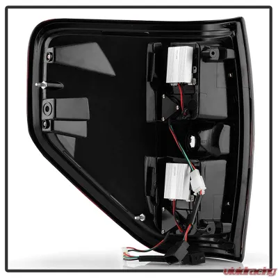Spyder Auto LED Tail Lights Red Clear for Ford F-150 2009-2014 Version 2 Light Bar - ALT-YD-FF15009V2-LBLED-RC