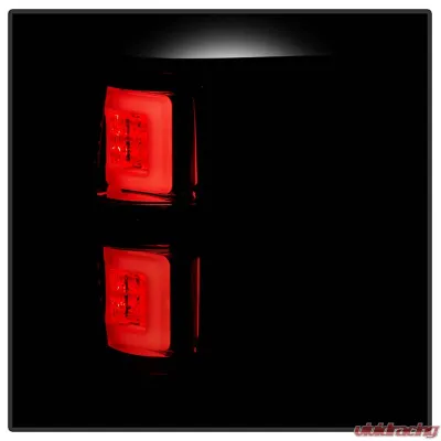 Spyder Auto LED Tail Lights Red Clear for Ford F-150 2009-2014 Version 2 Light Bar - ALT-YD-FF15009V2-LBLED-RC