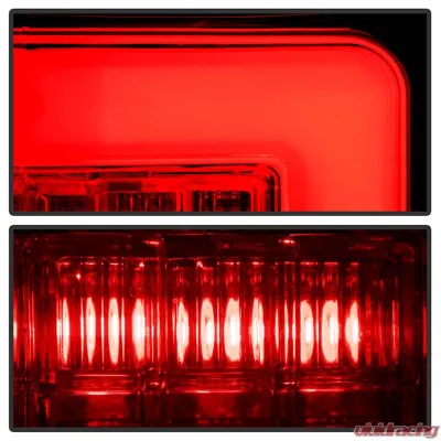 Spyder Auto LED Tail Lights Red Clear for Ford F-150 2009-2014 Version 2 Light Bar - ALT-YD-FF15009V2-LBLED-RC