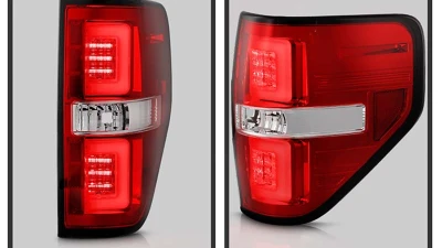 Spyder Auto LED Tail Lights Red Clear for Ford F-150 2009-2014 Version 2 Light Bar                                     - ALT-YD-FF15009V2-LBLED-RC - Image 9