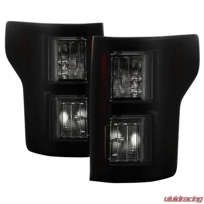 Spyder Auto Light Bar LED Tail Lights Black Smoke for Ford F-150 2015-2022 - ALT-YD-FF15015-LBLED-BSM