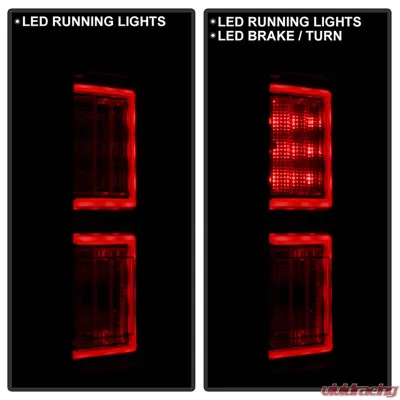 Spyder Auto Light Bar LED Tail Lights Black Smoke for Ford F-150 2015-2022 - ALT-YD-FF15015-LBLED-BSM