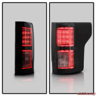 Spyder Auto Light Bar LED Tail Lights Black Smoke for Ford F-150 2015-2022 - ALT-YD-FF15015-LBLED-BSM