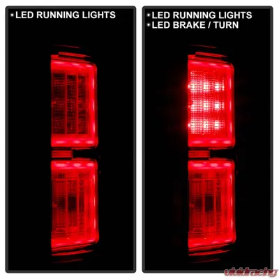 Spyder Auto LED Tail Lights Red Clear for Ford F-150 2015-2022, Model ALT-YD-FF15015-LBLED-RC - ALT-YD-FF15015-LBLED-RC