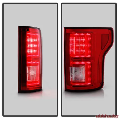 Spyder Auto LED Tail Lights Red Clear for Ford F-150 2015-2022, Model ALT-YD-FF15015-LBLED-RC - ALT-YD-FF15015-LBLED-RC