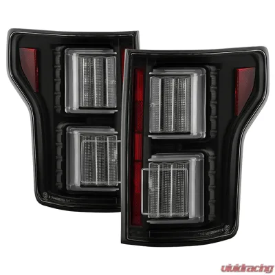 Spyder Auto LED Light Bar Tail Lights All Black for Ford F150 2018-2019 - ALT-YD-FF15018-LED-BKV2