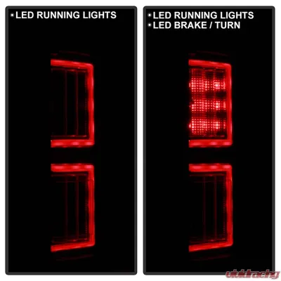 Spyder Auto LED Light Bar Tail Lights All Black for Ford F150 2018-2019 - ALT-YD-FF15018-LED-BKV2