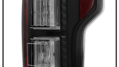 Spyder Auto LED Light Bar Tail Lights All Black for Ford F150 2018-2019                                     - ALT-YD-FF15018-LED-BKV2 - Image 2