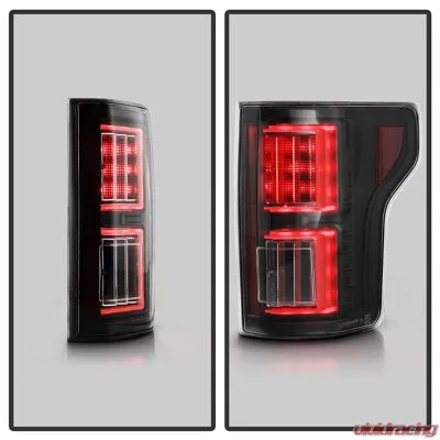 Spyder Auto LED Light Bar Tail Lights All Black for Ford F150 2018-2019 - ALT-YD-FF15018-LED-BKV2
