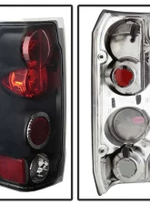 Spyder Auto Black Euro Style Taillights for Ford Bronco 1988-1996, ALT-YD-FF15089-BK                                     - ALT-YD-FF15089-BK - Image 2