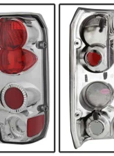Spyder Auto Chrome Euro Style Taillights for Ford Bronco 1988-1996, ALT-YD-FF15089-C                                     - ALT-YD-FF15089-C - Image 2