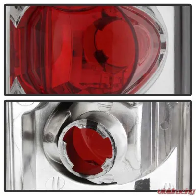 Spyder Auto Chrome Euro Style Taillights for Ford Bronco 1988-1996, ALT-YD-FF15089-C - ALT-YD-FF15089-C