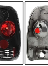 Spyder Auto Altezza Black Tail Lights for Ford F-150 1997-2003, F-250 350 450 550 1999-2007                                     - ALT-YD-FF15097-BK - Image 2