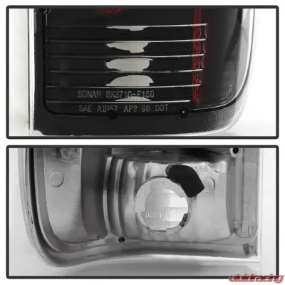 Spyder Auto Altezza Black Tail Lights for Ford F-150 1997-2003, F-250 350 450 550 1999-2007 - ALT-YD-FF15097-BK