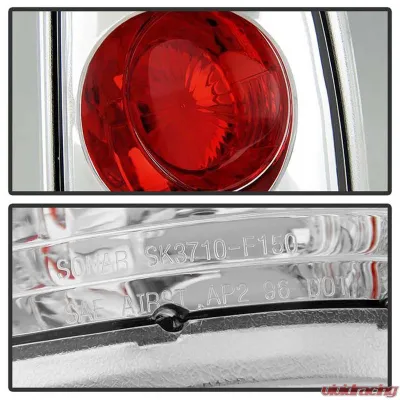 Spyder Auto Altezza Chrome Tail Lights for Ford F-150 1997-2003, F-250/350/450/550 1999-2007 - ALT-YD-FF15097-C