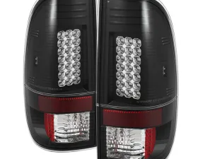 Spyder Auto LED Black Tail Lights for Ford F-150 Styleside 1997-2003, F-250 350 450 550 1999-2007
