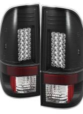 Spyder Auto LED Black Tail Lights for Ford F-150 Styleside 1997-2003, F-250 350 450 550 1999-2007                                     - ALT-YD-FF15097-LED-BK - Image 9