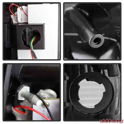 Spyder Auto LED Black Tail Lights for Ford F-150 Styleside 1997-2003, F-250 350 450 550 1999-2007 - ALT-YD-FF15097-LED-BK