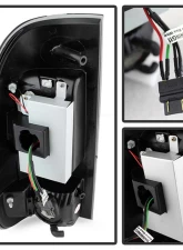 Spyder Auto LED Black Tail Lights for Ford F-150 Styleside 1997-2003, F-250 350 450 550 1999-2007                                     - ALT-YD-FF15097-LED-BK - Image 3