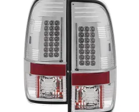 Spyder Auto LED Chrome Tail Lights for Ford F-150 Styleside 1997-2003, F-250 1999-2007