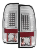 Spyder Auto LED Chrome Tail Lights for Ford F-150 Styleside 1997-2003, F-250 1999-2007                                     - ALT-YD-FF15097-LED-C - Image 14
