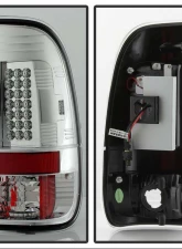 Spyder Auto LED Chrome Tail Lights for Ford F-150 Styleside 1997-2003, F-250 1999-2007                                     - ALT-YD-FF15097-LED-C - Image 2