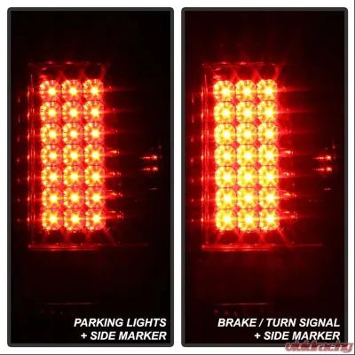 Spyder Auto LED Chrome Tail Lights for Ford F-150 Styleside 1997-2003, F-250 1999-2007 - ALT-YD-FF15097-LED-C
