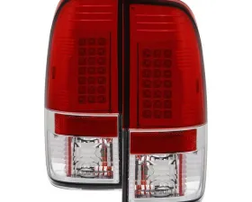 Spyder Auto LED Red/Clear Tail Lights for Ford F-150 1997-2003, F-250/350/450/550 1999-2007