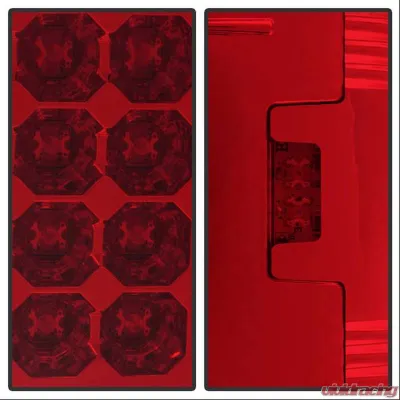 Spyder Auto LED Red/Clear Tail Lights for Ford F-150 1997-2003, F-250/350/450/550 1999-2007 - ALT-YD-FF15097-LED-RC