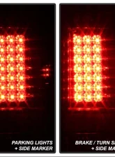 Spyder Auto LED Red/Clear Tail Lights for Ford F-150 1997-2003, F-250/350/450/550 1999-2007                                     - ALT-YD-FF15097-LED-RC - Image 7