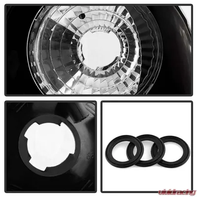 Spyder Auto Altezza Black Tail Lights for Ford F-150 Flareside 1997-2000 - ALT-YD-FF15097FS-BK