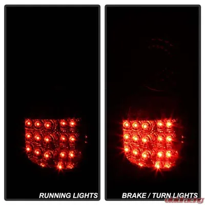Spyder Auto LED Black Tail Lights for Ford F-150 Flareside 1997-2003, ALT-YD-FF15097FS - ALT-YD-FF15097FS-LED-BK