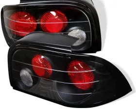 Spyder Auto Altezza Black Tail Lights for Ford Mustang 1994-1995, Durable Design