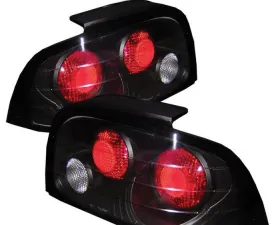 Spyder Auto Altezza Black Tail Lights for Ford Mustang 1996-1998, LED, Durable Design